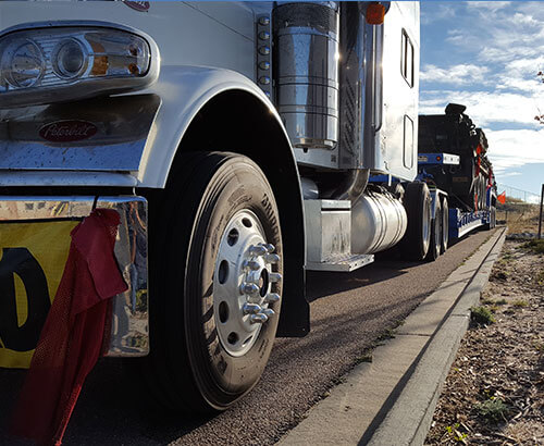 Image of a McCollister' oversized load truck